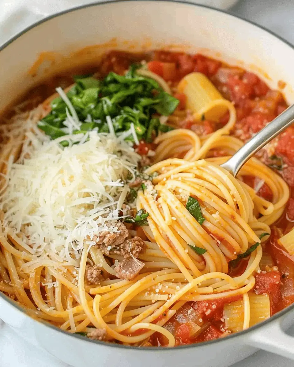 One Pot Spaghetti Recipe: Easy & Flavorful Turkey Bacon Delight
