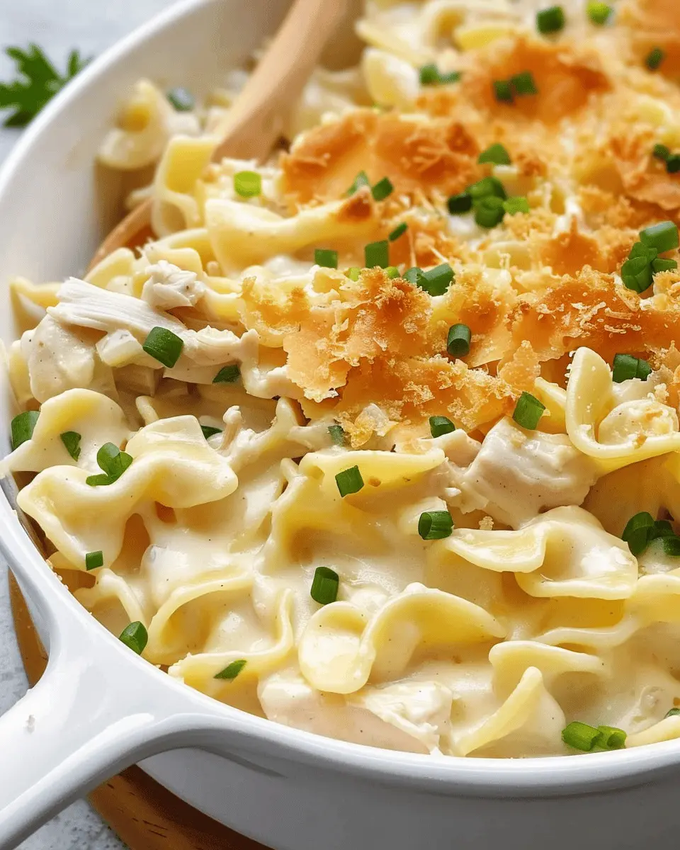 Creamy Chicken Noodle Casserole with Turkey Bacon: A Cozy Delight