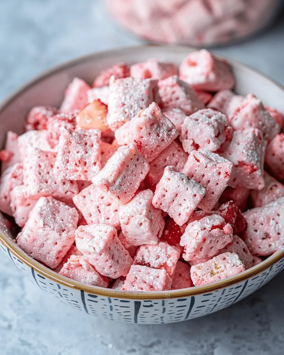 Strawberry Shortcake Puppy Chow: The Best Indulgent Treat
