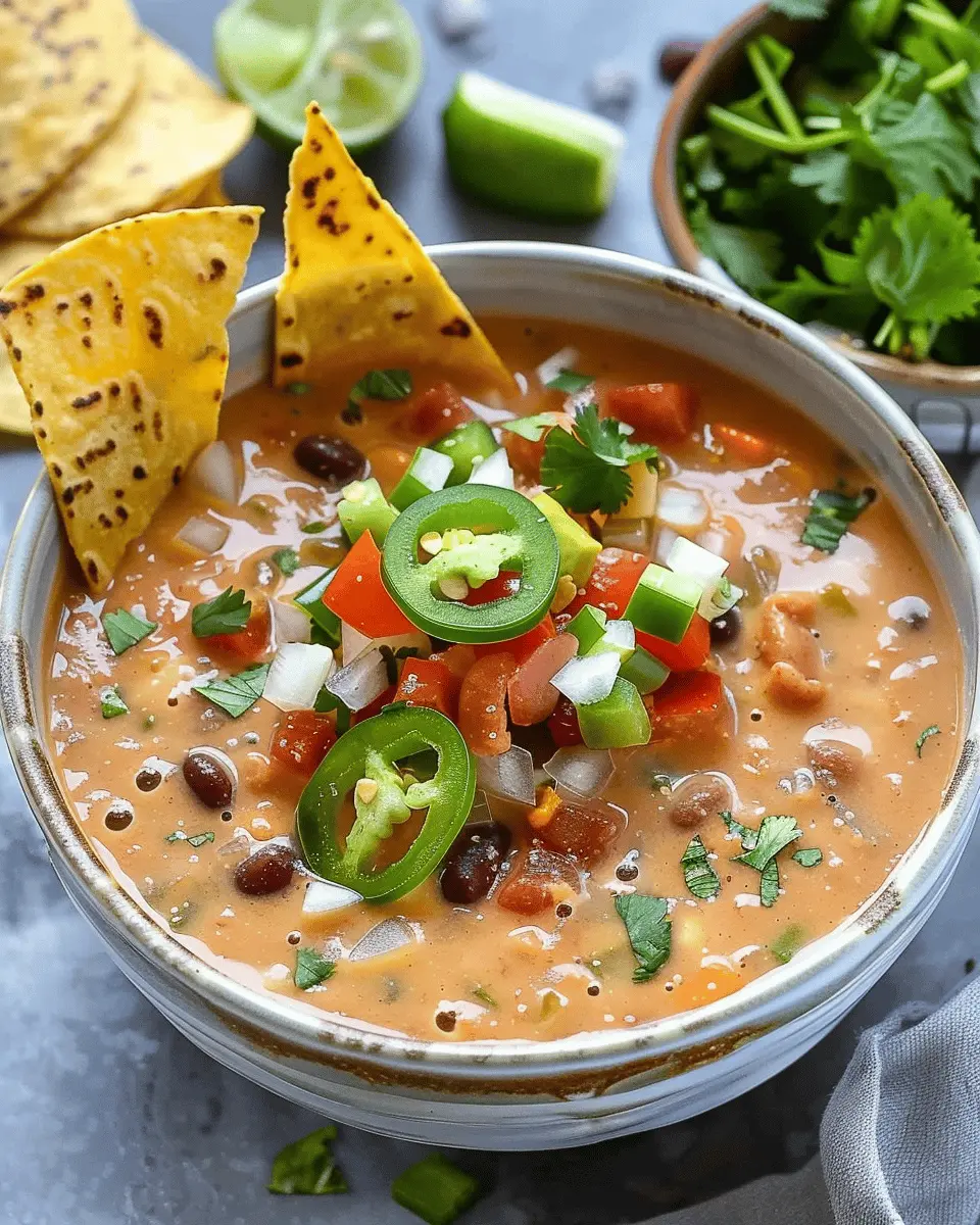 Creamy Vegetarian Tortilla Soup: A Cozy and Indulgent Delight