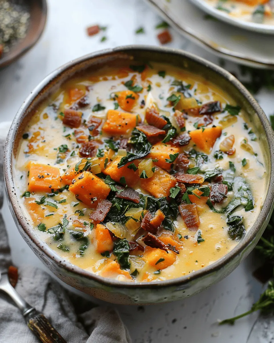 Sweet Potato Chowder: A Cozy, Hearty Recipe with Turkey Bacon