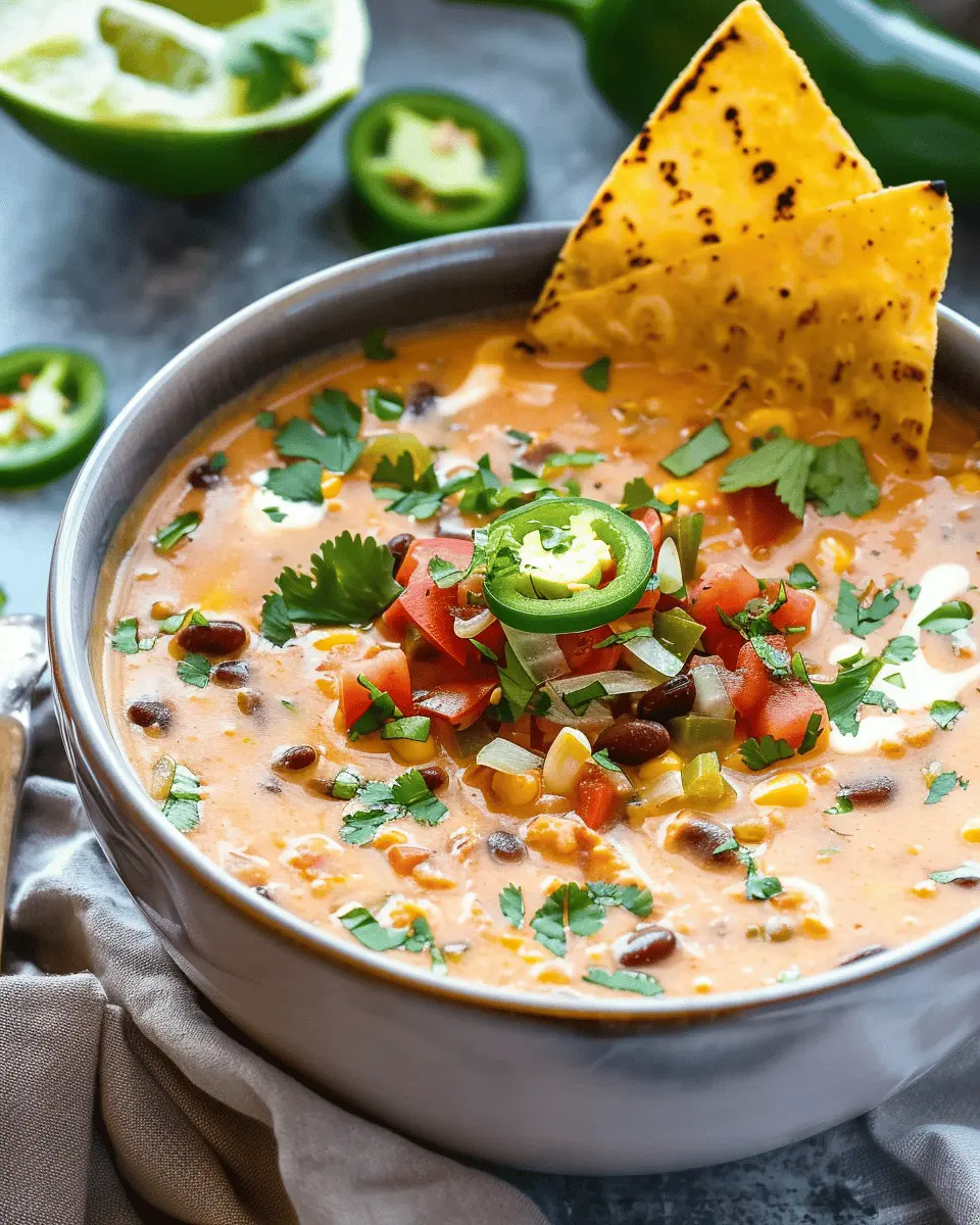 Creamy Vegetarian Tortilla Soup: A Cozy and Delicious Delight