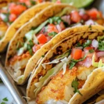 Crispy Fish Tacos with Cilantro Lime Slaw
