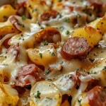 Cheesy Ranch Potatoes and Smoked Sausage