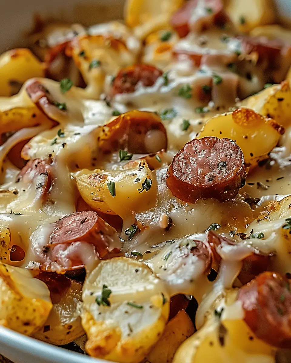 Cheesy Ranch Potatoes and Smoked Sausage: A Comforting Delight