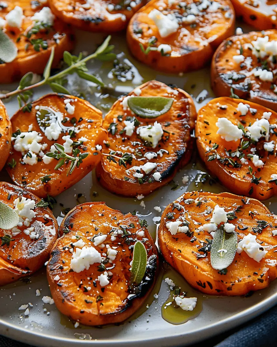 Honey Feta Sweet Potato Rounds: A Deliciously Easy Appetizer