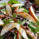 Autumn Pear Salad With Honey Mustard Dressing