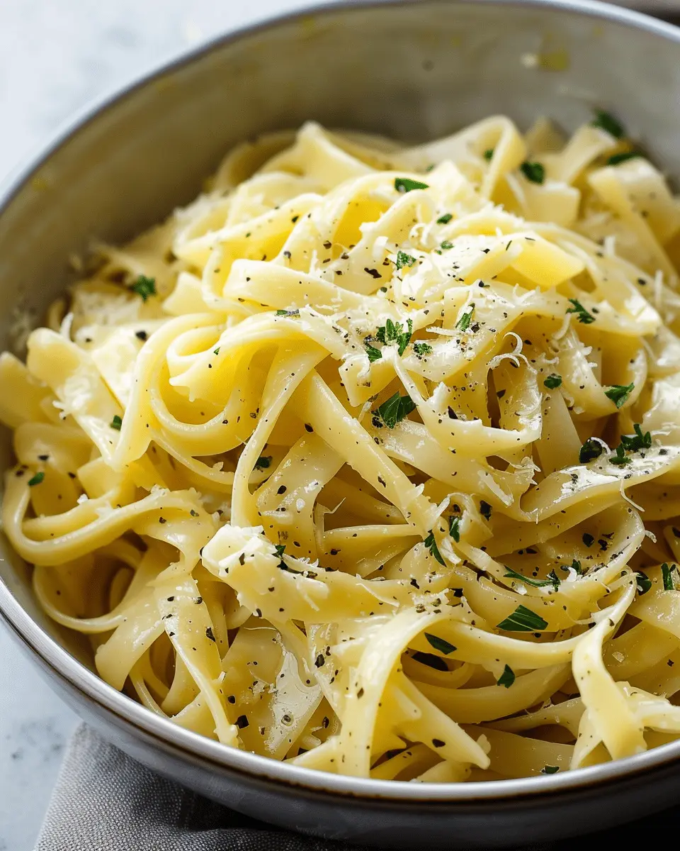 Quick and Easy Garlic Butter Noodles with Turkey Bacon Delight