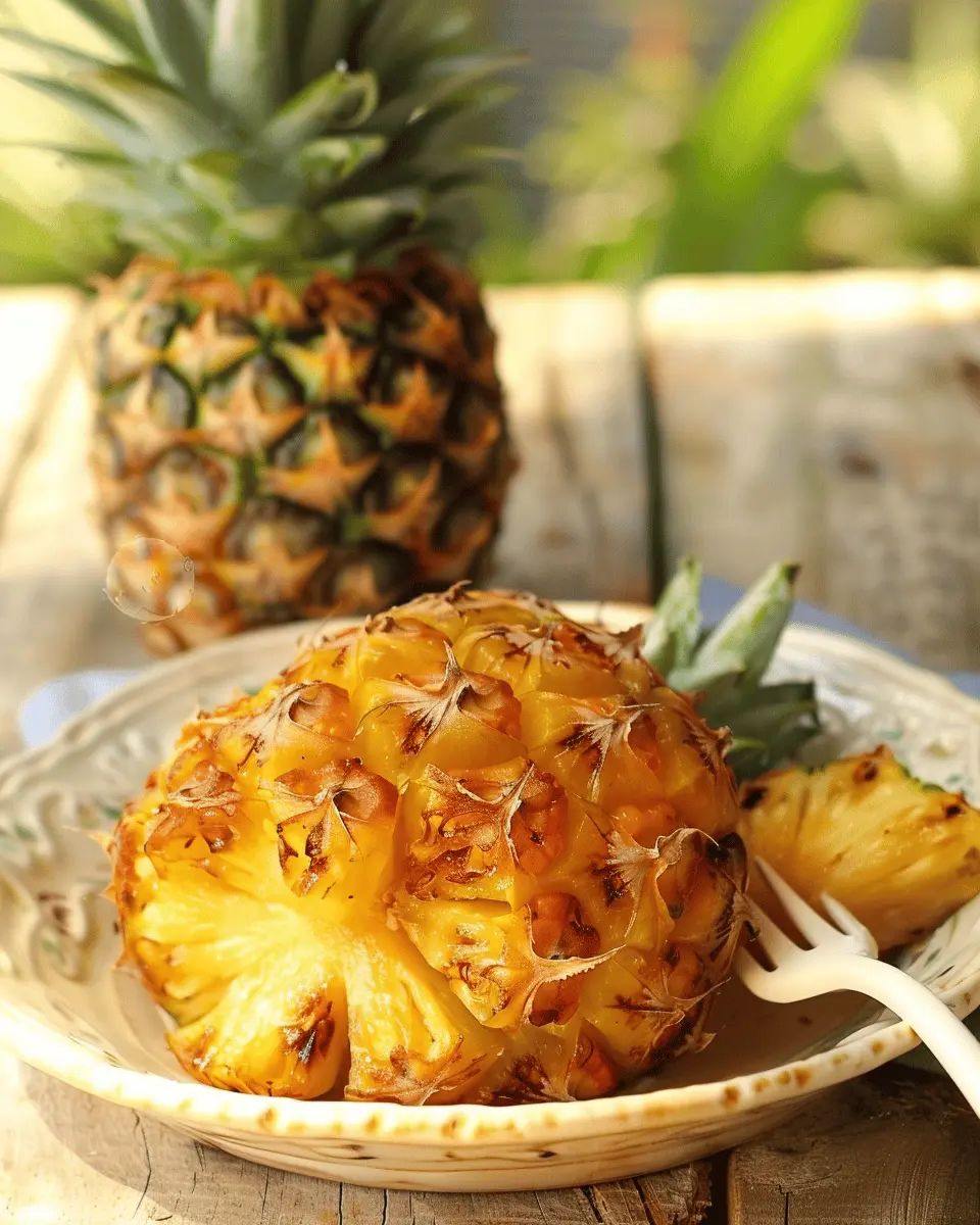 Brown Sugar Roasted Pineapple: A Juicy Tropical Delight