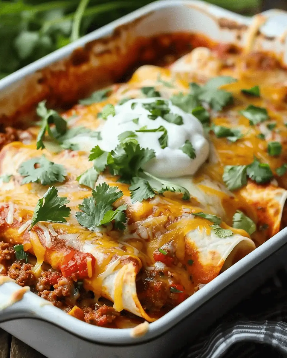 Ground Beef Enchiladas