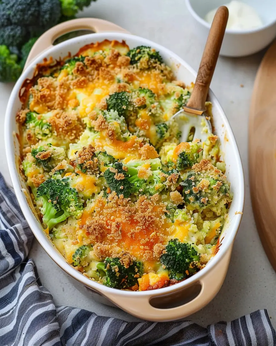 Broccoli Cheddar Casserole Recipe: Easy Comfort with Turkey Bacon