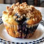Cozy Blueberry Streusel Muffins