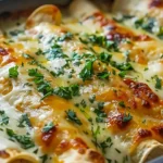 Indulgent White Chicken Creamy Enchiladas for Cozy Nights