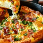 Savory Cheddar & Bacon Dutch Baby