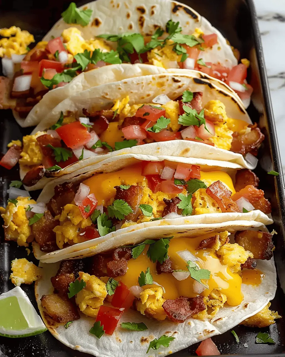 Tasty Baked Breakfast Tacos Recipe