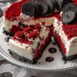 Red Velvet Oreo Cheesecake