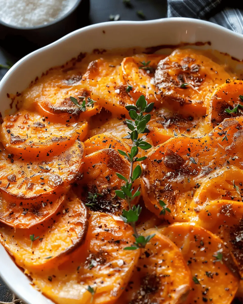 Scalloped Sweet Potatoes: Indulgent Comfort with Turkey Bacon
