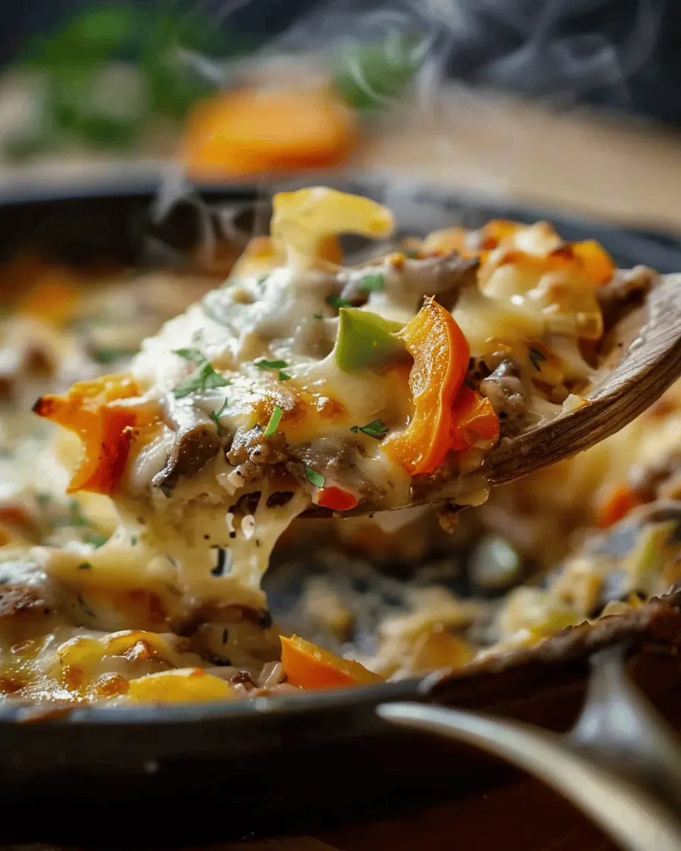Low Carb Philly Cheesesteak Casserole: Easy and Delicious Twist
