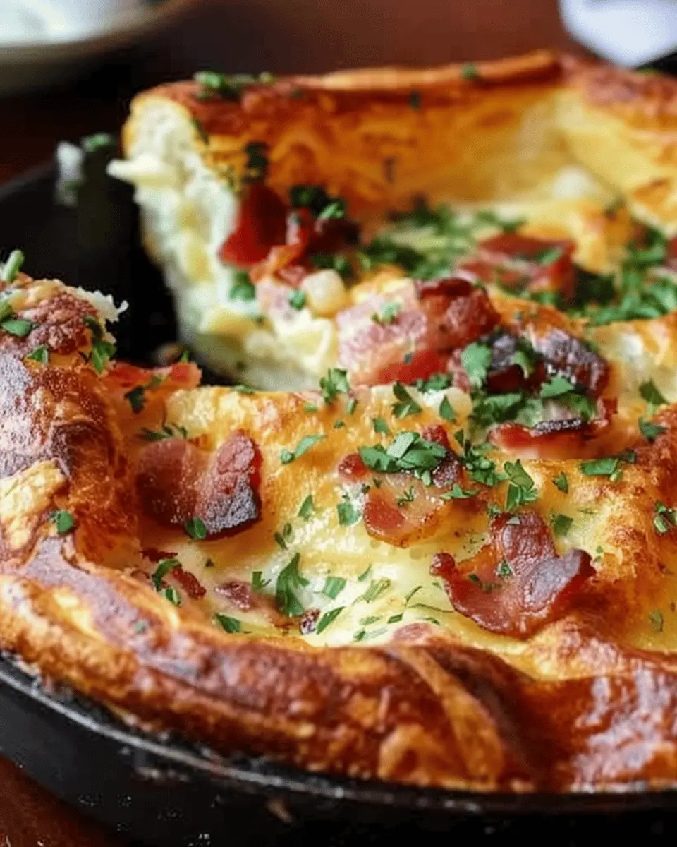 Savory Cheddar Turkey Bacon Dutch Baby: A Delightful Twist on Breakfast