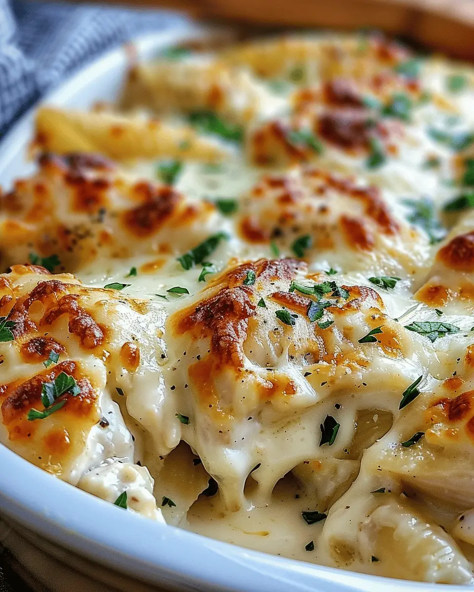 Garlic Parmesan Chicken Alfredo Bake: Easy Comfort Food Delight