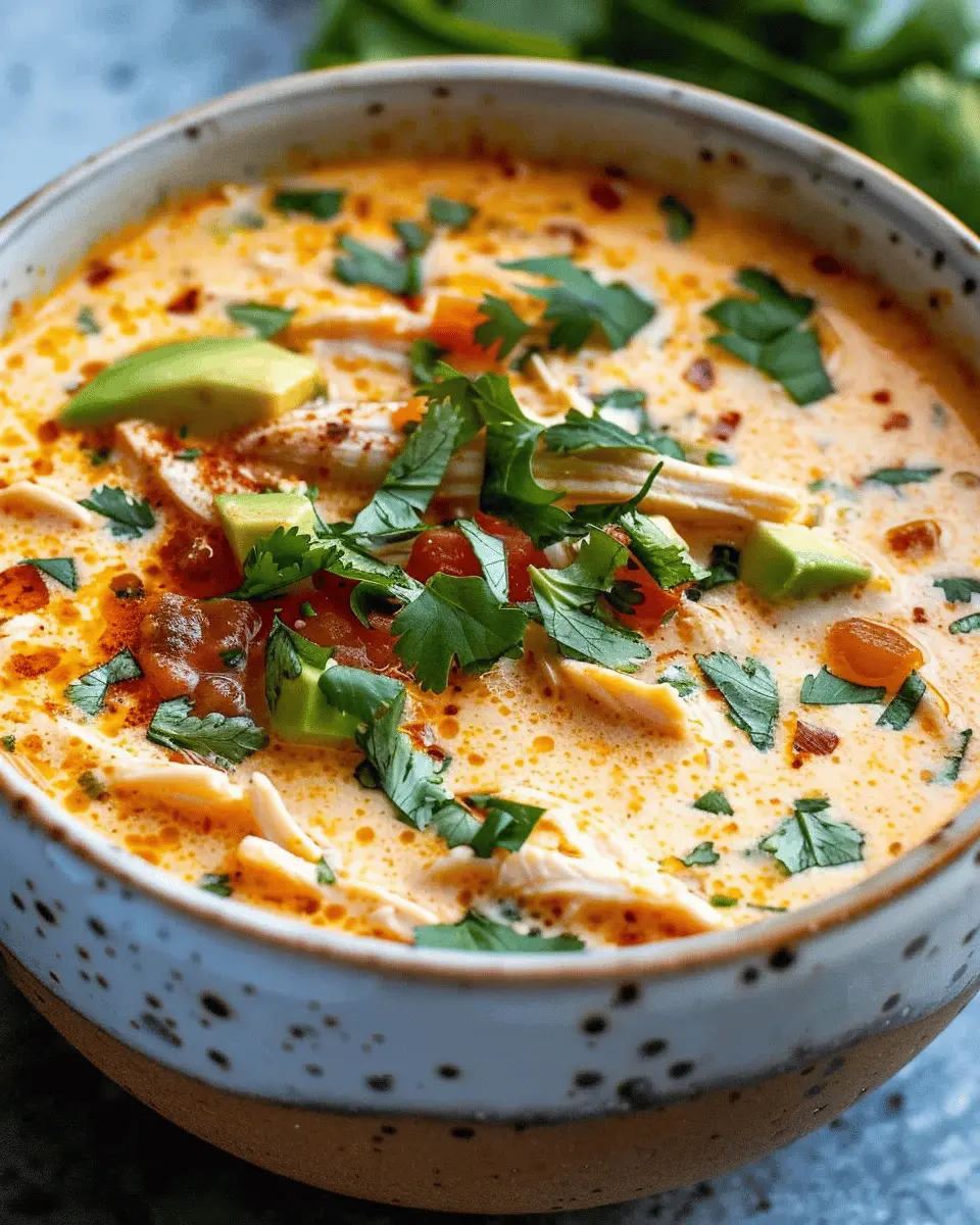 Creamy Chicken Enchilada Soup