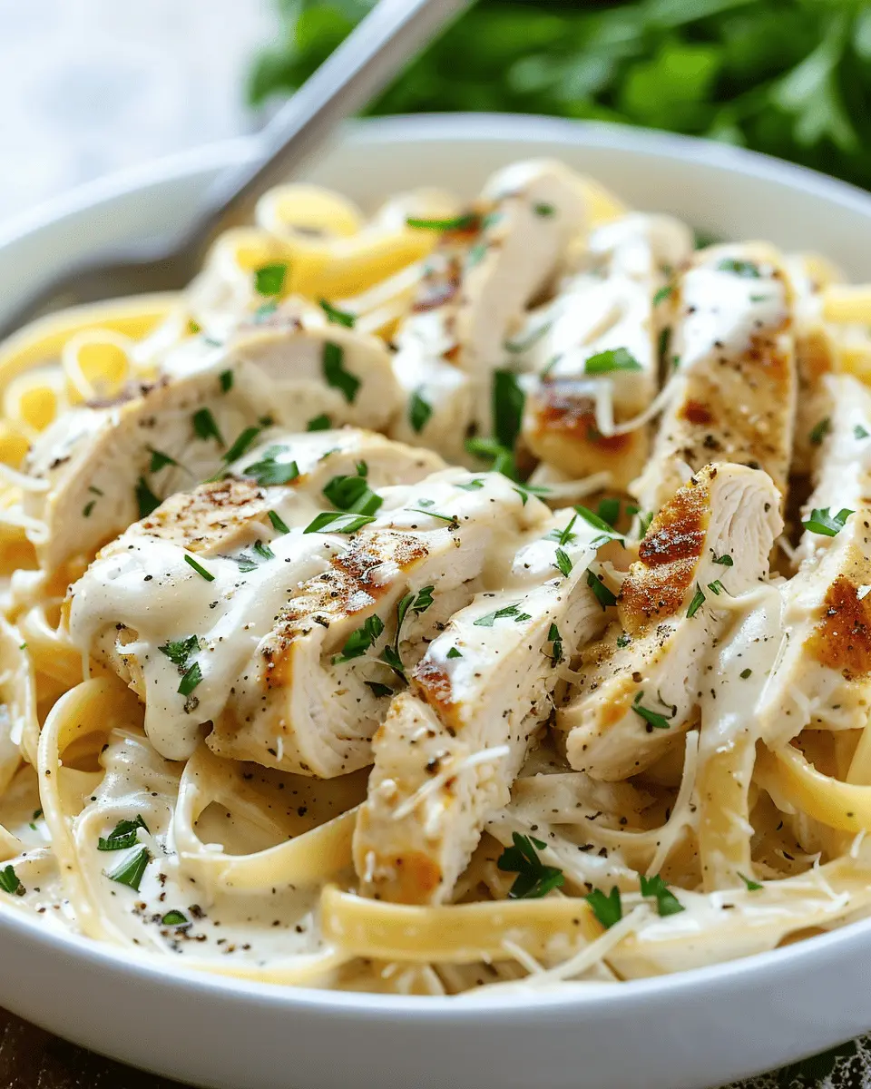 Easy Chicken Alfredo: A Creamy Delight with Turkey Bacon Twist