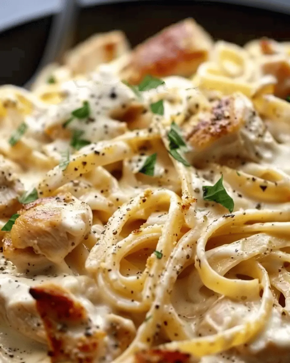 Easy Chicken Alfredo: Indulgent Comfort Food with Turkey Bacon