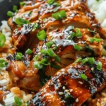 Caramelised Soy Chicken in Garlic Ginger Broth with Rice