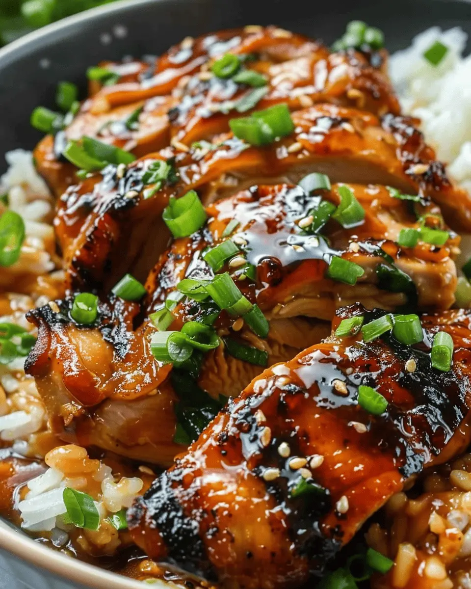 Caramelised Soy Chicken: Easy Garlic Ginger Broth with Rice Recipe