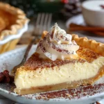 Christmas Eve Cinnamon-Vanilla Custard Pie