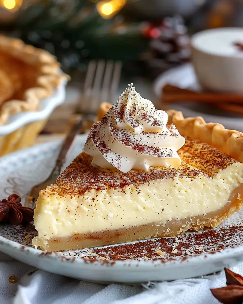 Christmas Eve Cinnamon-Vanilla Custard Pie: The Best Holiday Treat