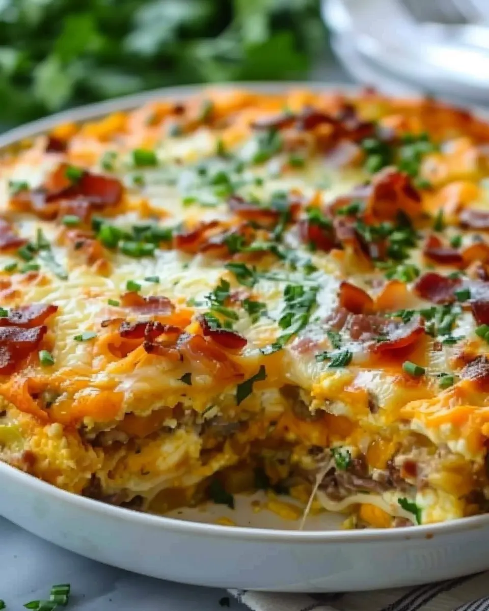 Overnight Breakfast Casserole: The Ultimate Turkey Bacon Delight