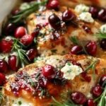 Honey Cranberry Chicken Bake with Ricotta Cheese