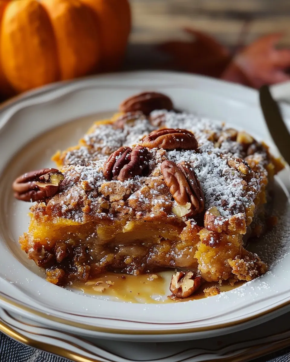 Pumpkin Pecan Cobbler