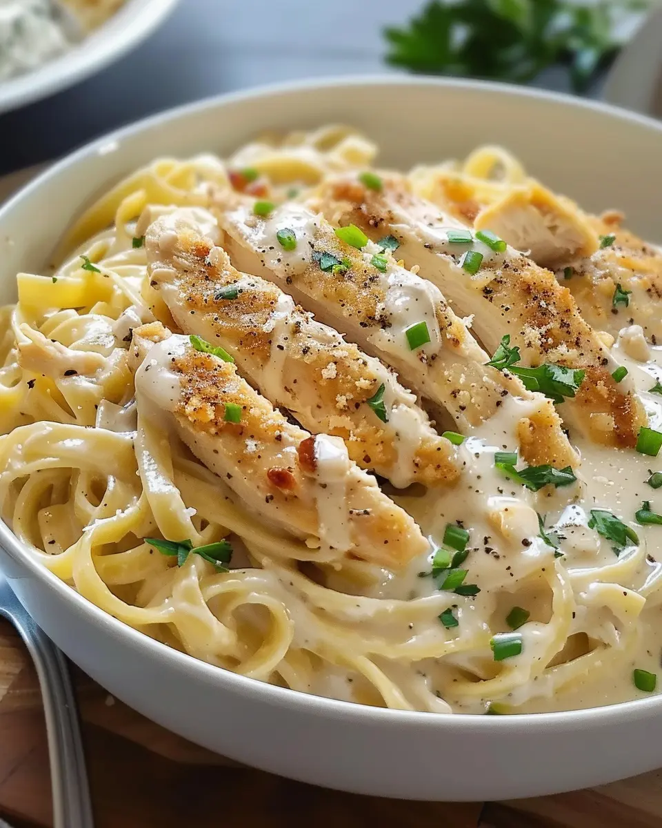 Chicken Alfredo Delight: Easy Recipe with Turkey Bacon Twist