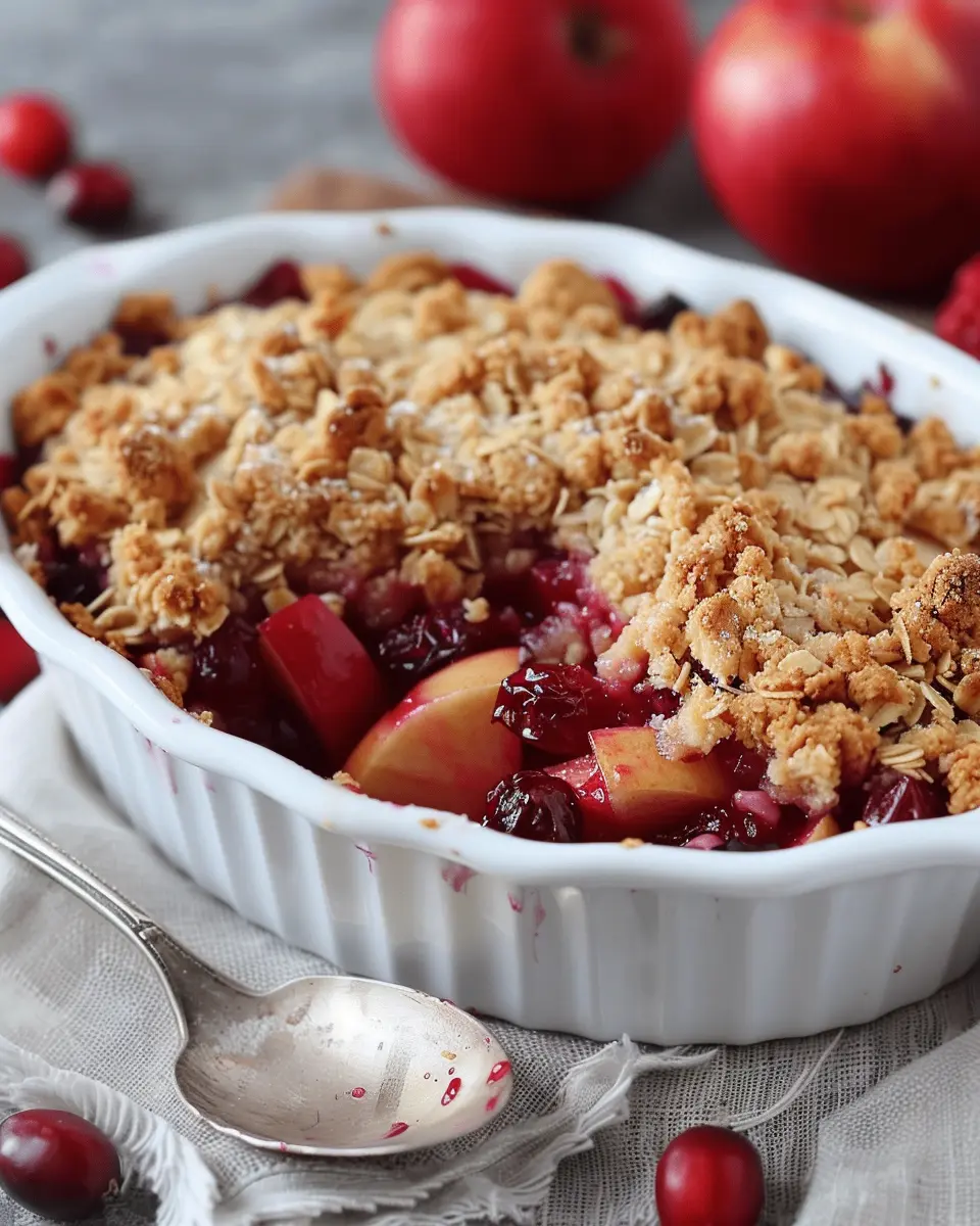 The Best Cranberry Apple Crisp Recipe Ever for Cozy Nights