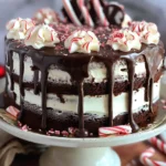 Moist Peppermint Fudge Cake