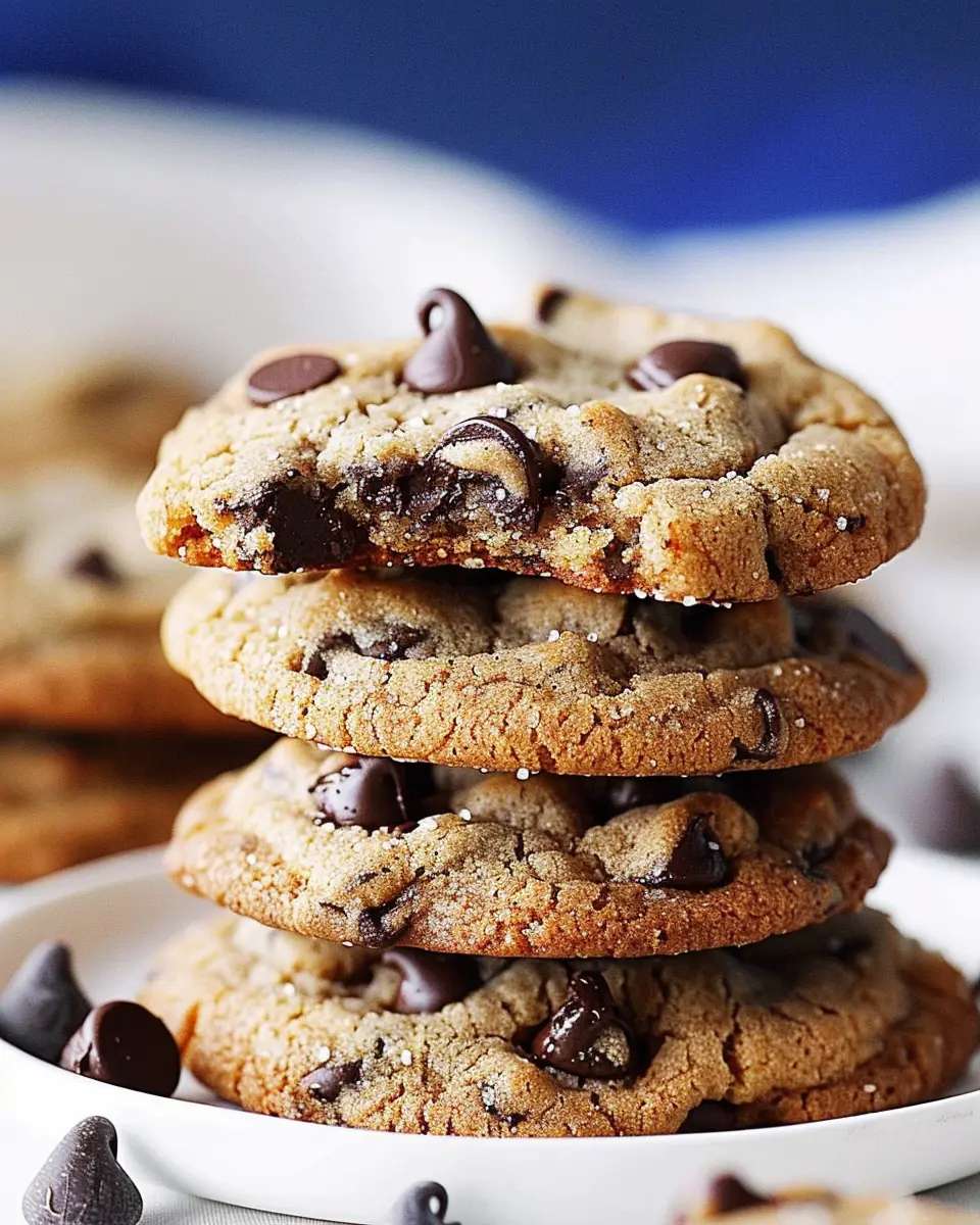 Healthy chocolate chip cookies that are easy to make and guilt-free