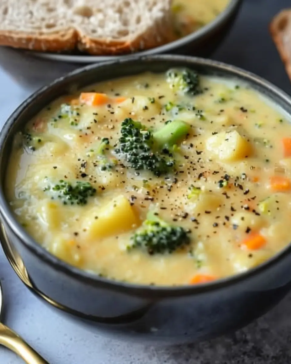 Broccoli Potato Cheese Soup Recipe: Easy Comfort Food Bliss