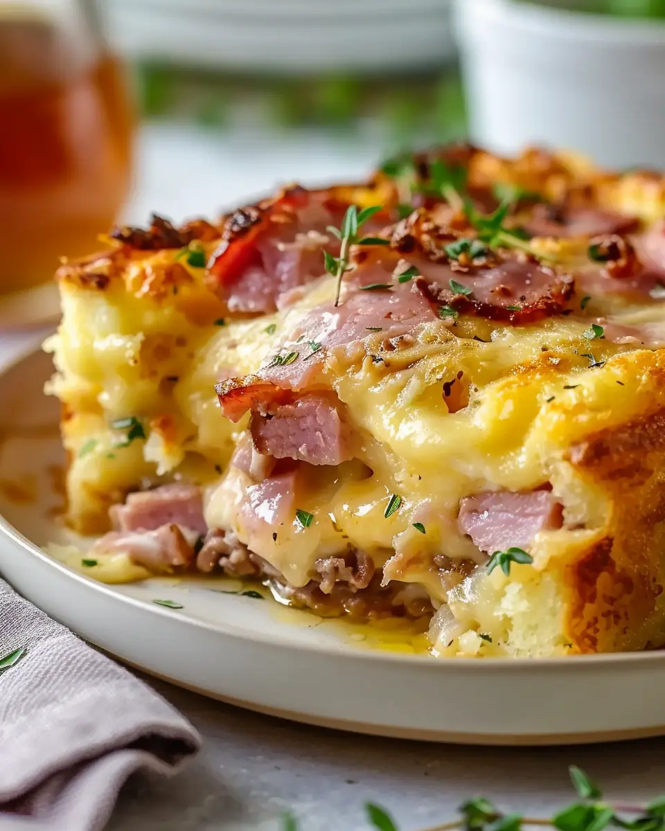 Monte Cristo Breakfast Casserole Recipe: Easy Turkey Bacon Twist