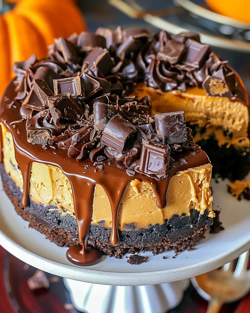 Indulge in Copycat Chunkin’ Chocolate Pumpkin Cheesecake Bliss