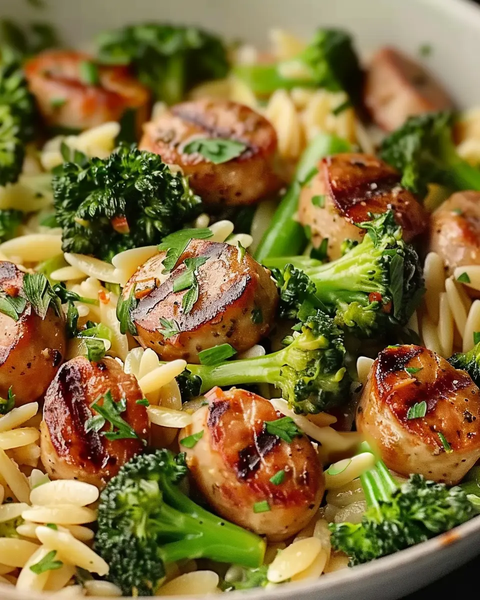 Chicken Sausage and Broccoli Orzo: A Deliciously Easy Dish
