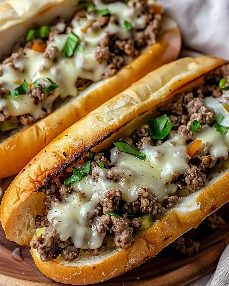 Ground Beef Philly Cheesesteaks: Easy, Juicy Comfort Food Delight