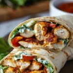Crispy Air Fryer Chicken & Mozzarella Wraps: