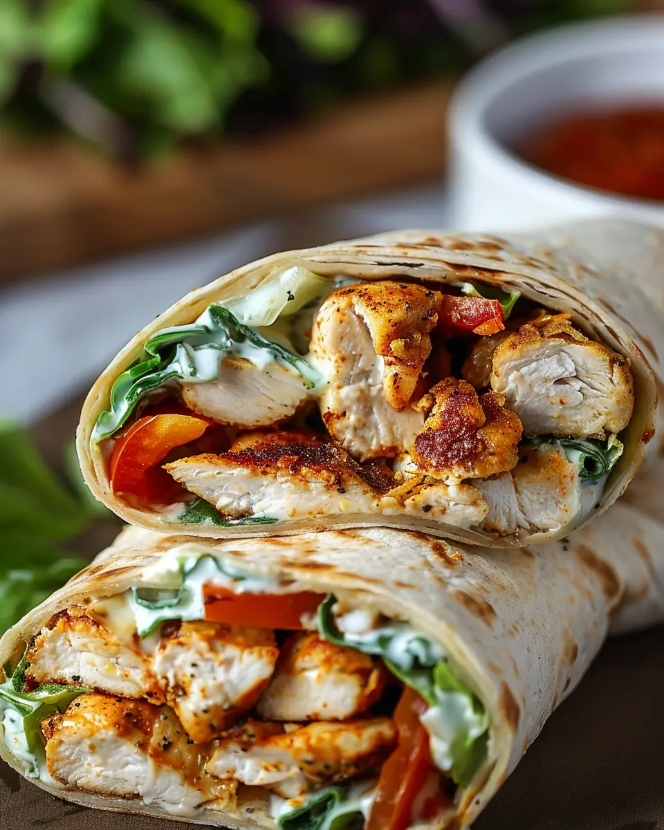 Crispy Air Fryer Chicken Wraps with Melty Mozzarella Bliss