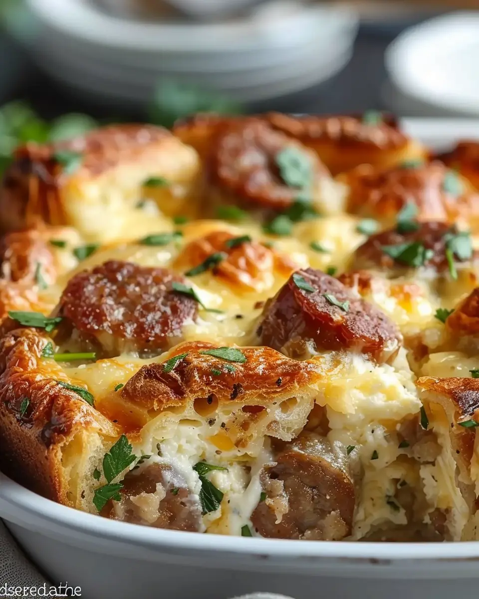 Make-Ahead Sausage Gruyere Strata: Easy Comfort Food Delight