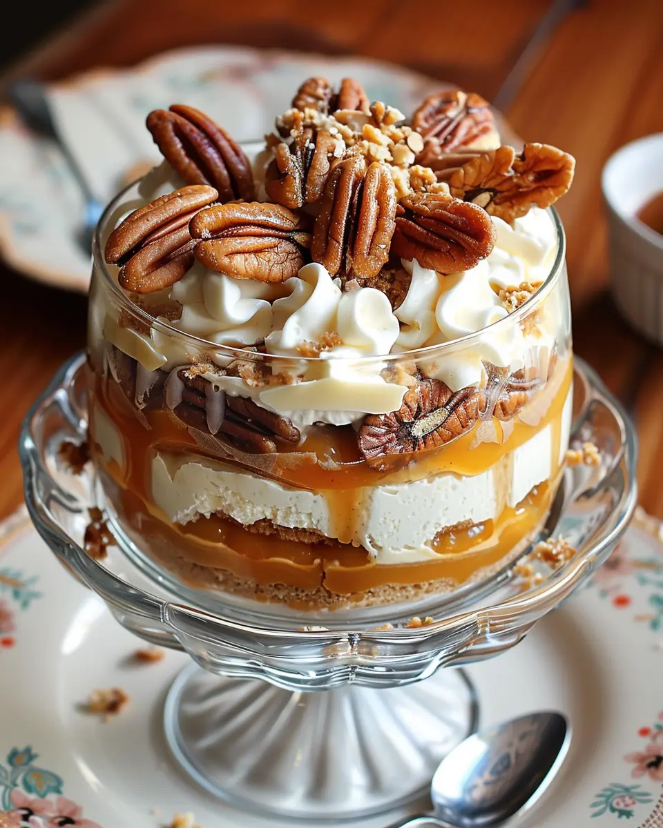 Maple Pecan &amp; Pumpkin Cheesecake Trifle