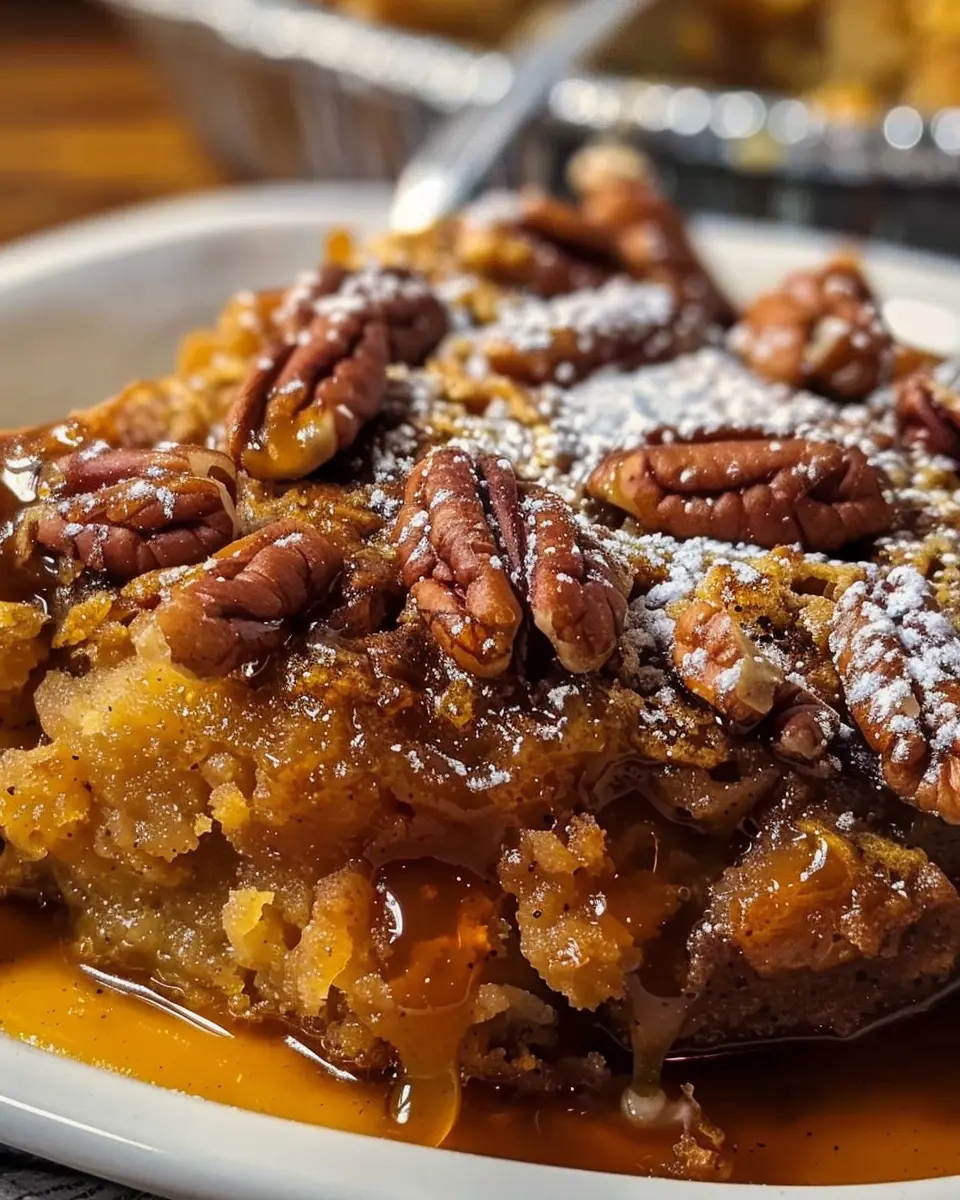 Pumpkin Pecan Cobbler