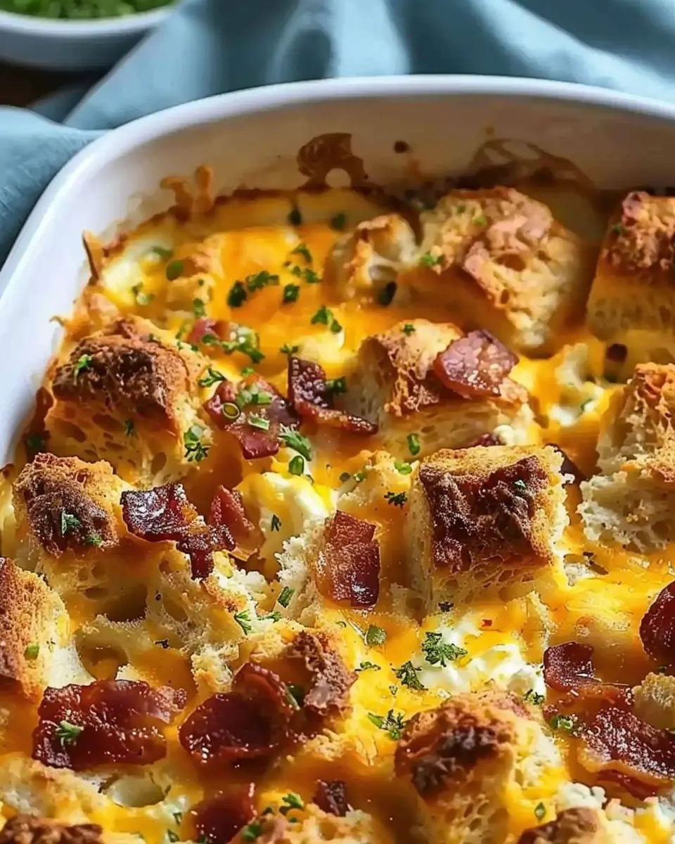 Simple Grands Biscuit Breakfast Casserole with Turkey Bacon Delight