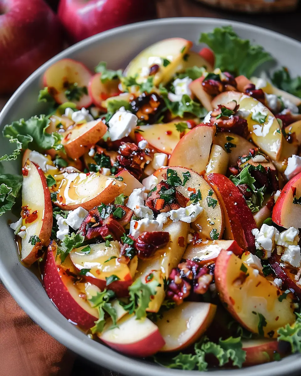 Autumn Harvest Honeycrisp Apple and Feta Salad to Delight Your Palate